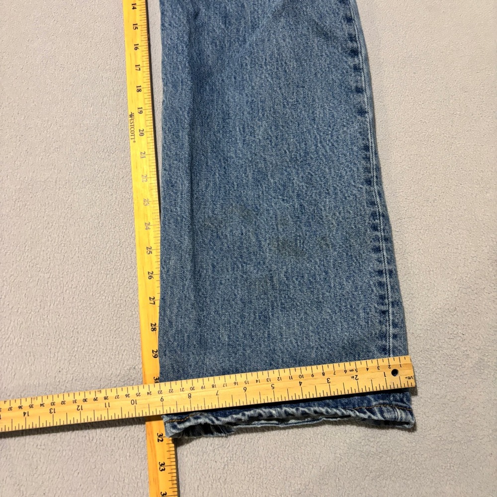 Levis 501 Original Fit Mens Blue Denim Jeans 38x32 Medium Wash Classic - Picture 2 of 9